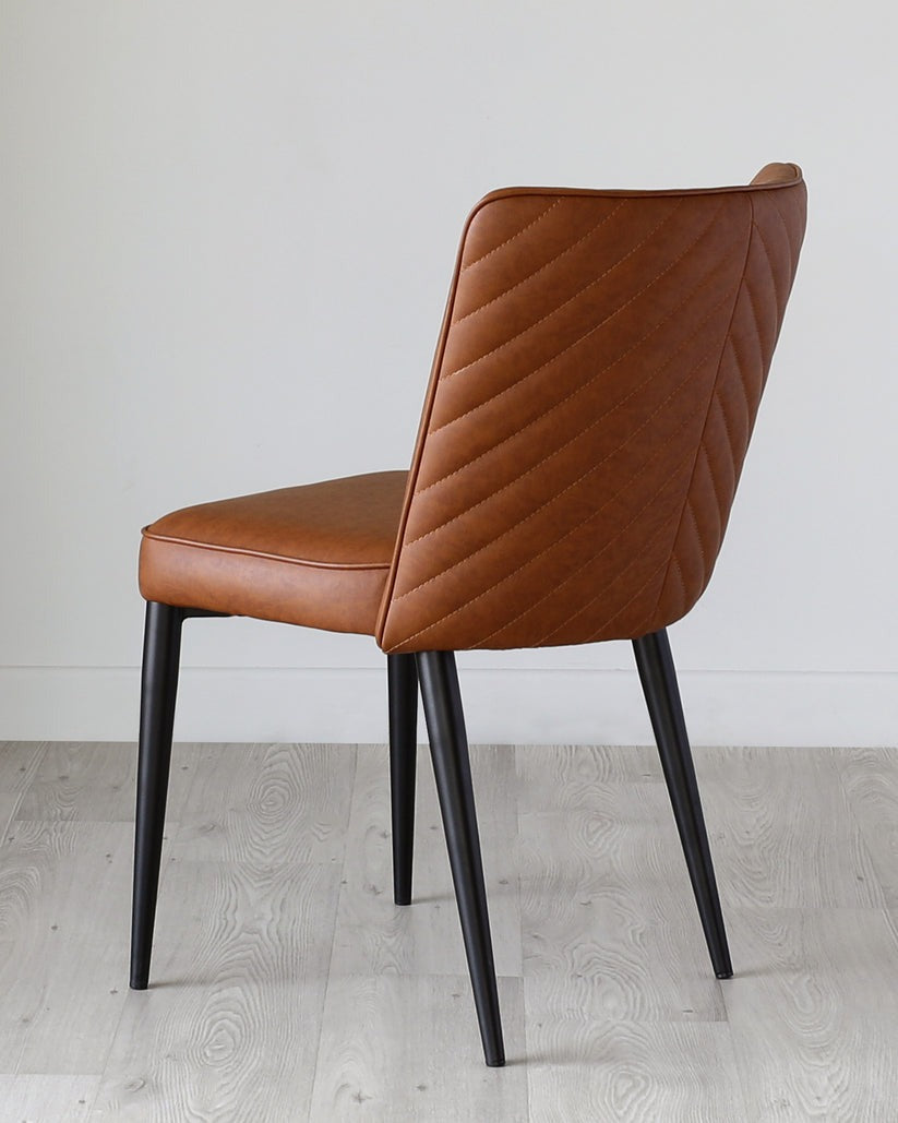 Serena Faux Leather Dining Chair - 2 Set