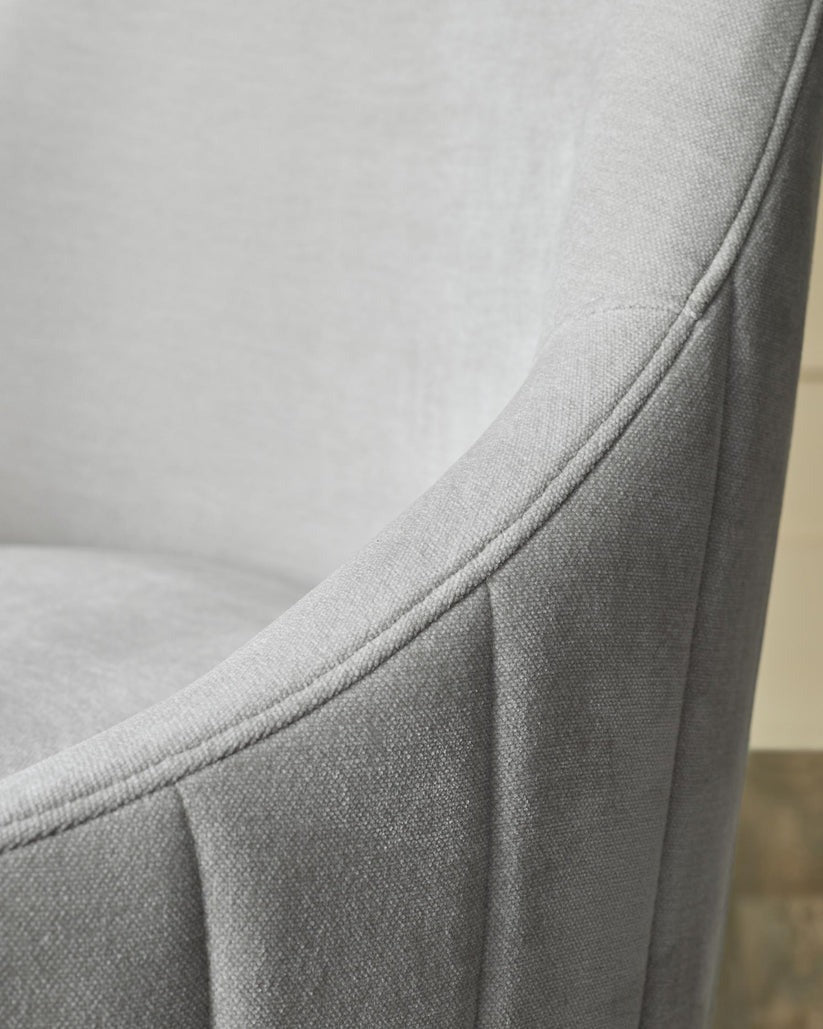 Juliana Natural Grey Fabric Dining Chair - 2 Set