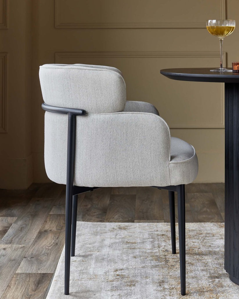 Felix Ivory Dual Tone Fabric Dining Chair - 2 Set