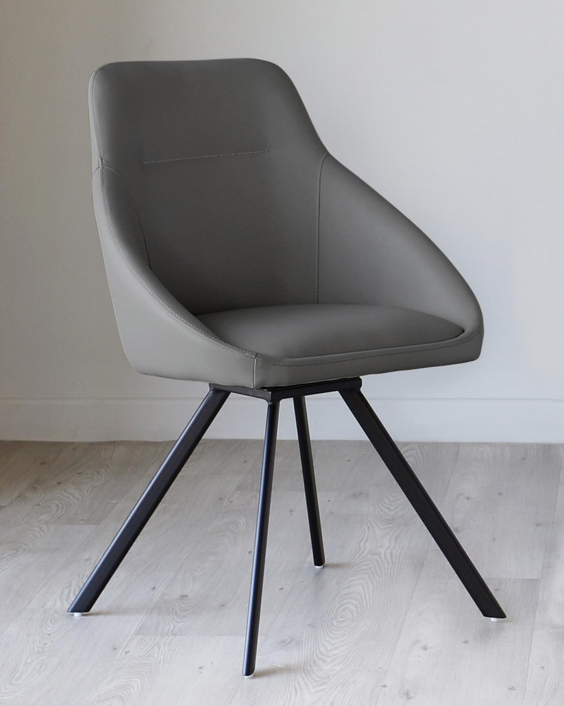 Cleo Faux Leather Swivel Chair