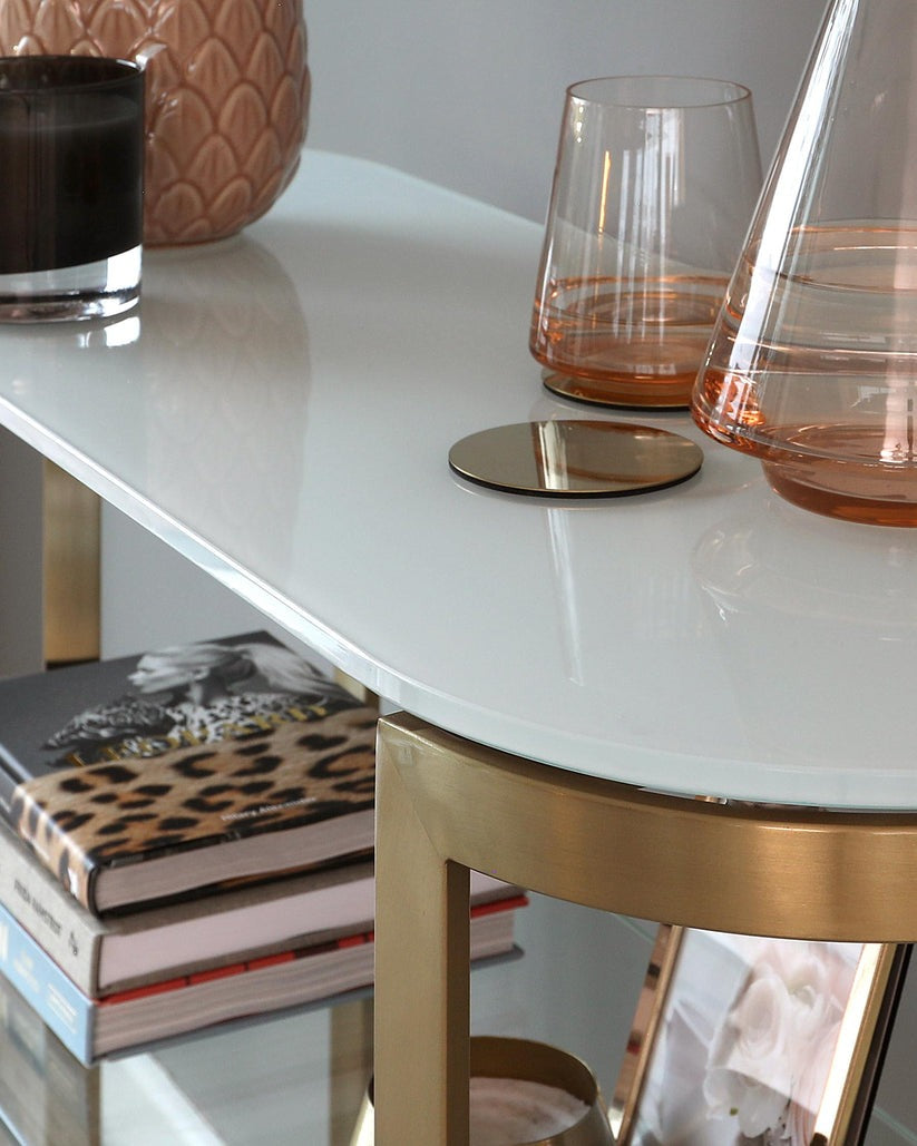 Isla White Console Table