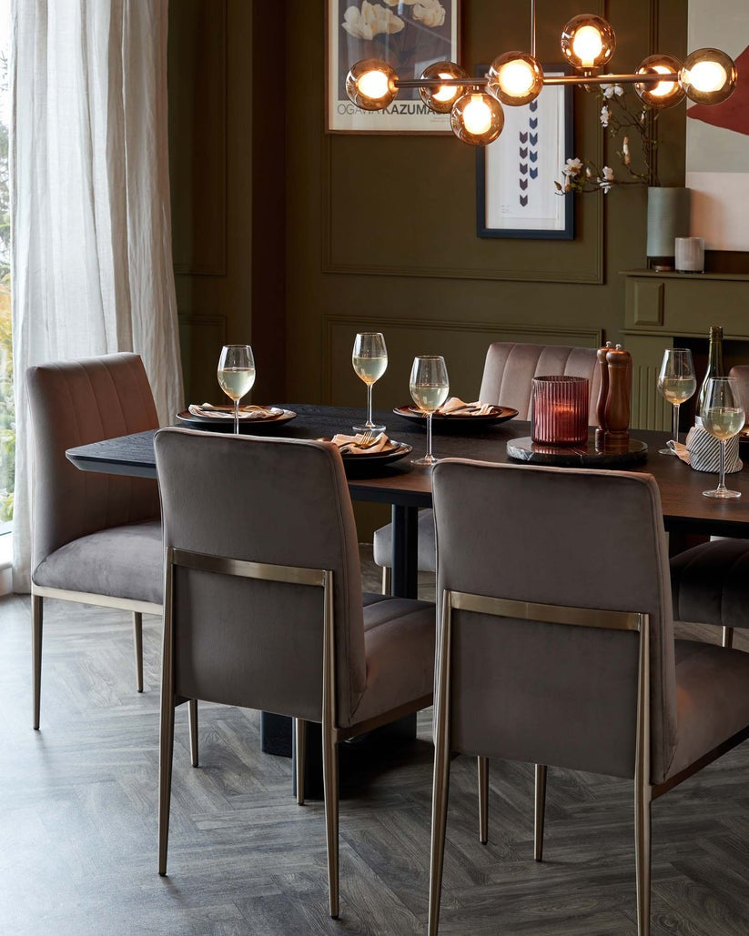 Kendra Velvet Dining Chair - 2 Set