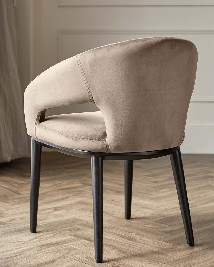 Heath Black Wood Dining Chair
