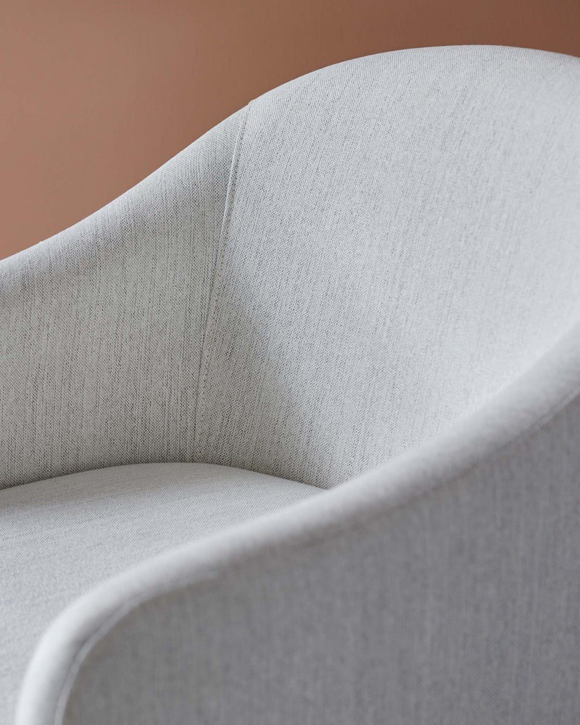 Freya Ivory Dual Tone Fabric Dining Chair