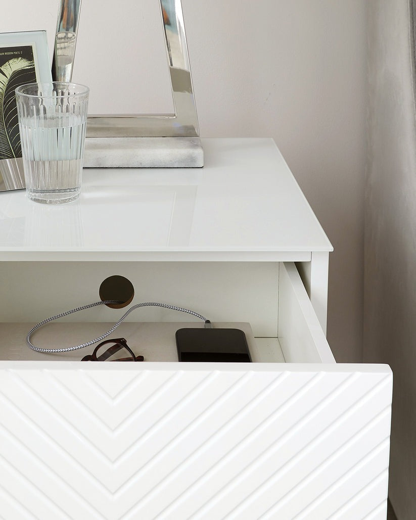 Noah And Brass 2 Drawer Bedside Table