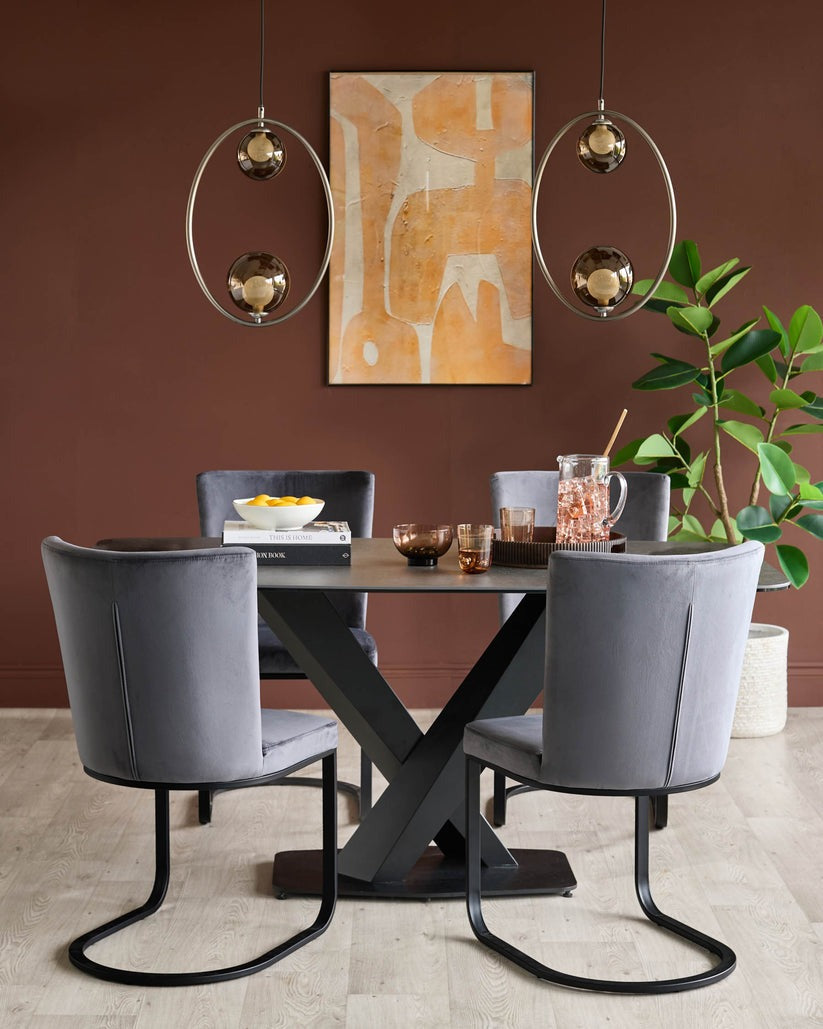 Form Velvet Dining Chair - 2 Set