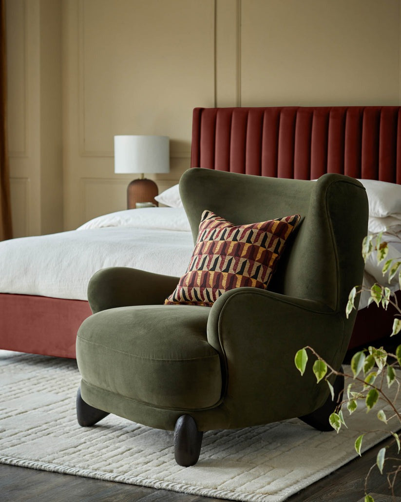 Harlan Velvet Accent Chair