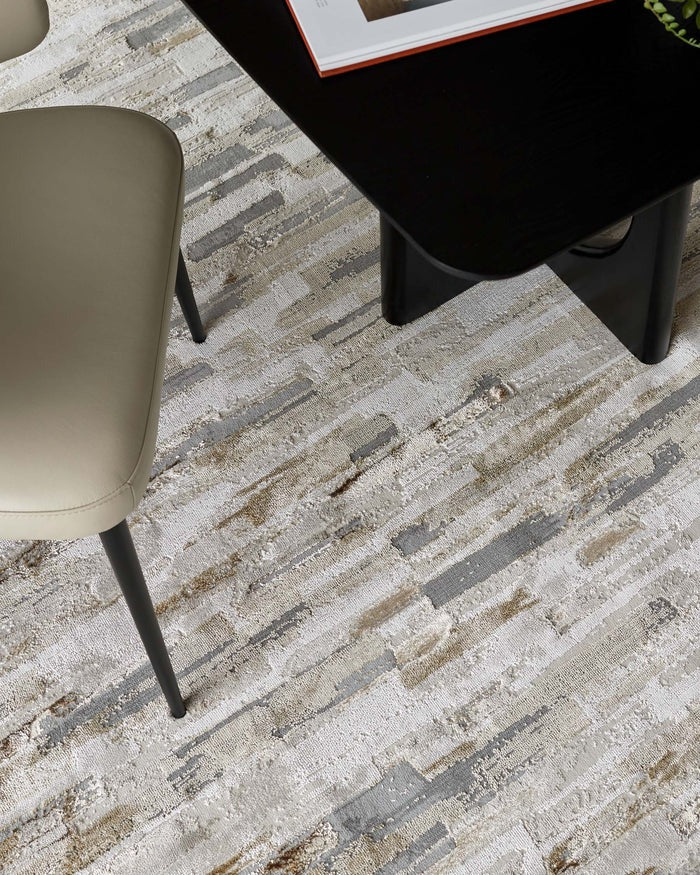 Rowan Mixed Metallics Textured Large Rug