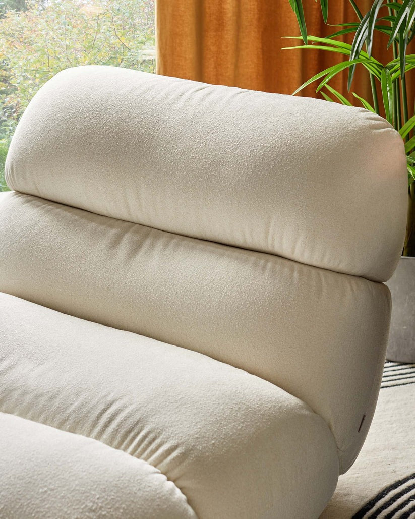 Elijah Ivory Boucle Accent Chair
