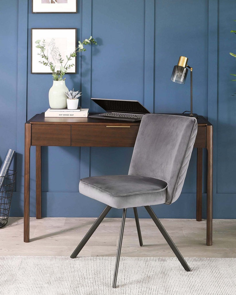 Serena Velvet Swivel Chair