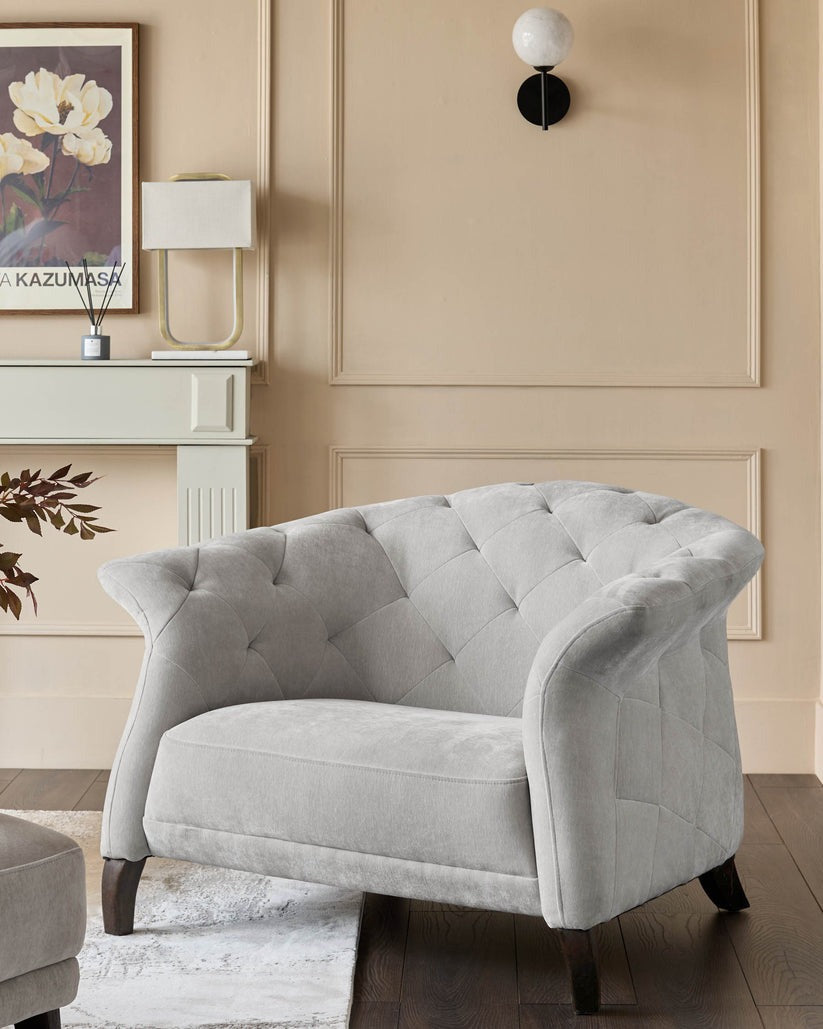 Luxe Modern Fabric Armchair
