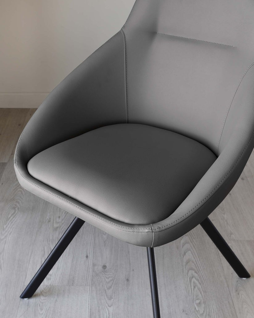 Cleo Faux Leather Swivel Chair