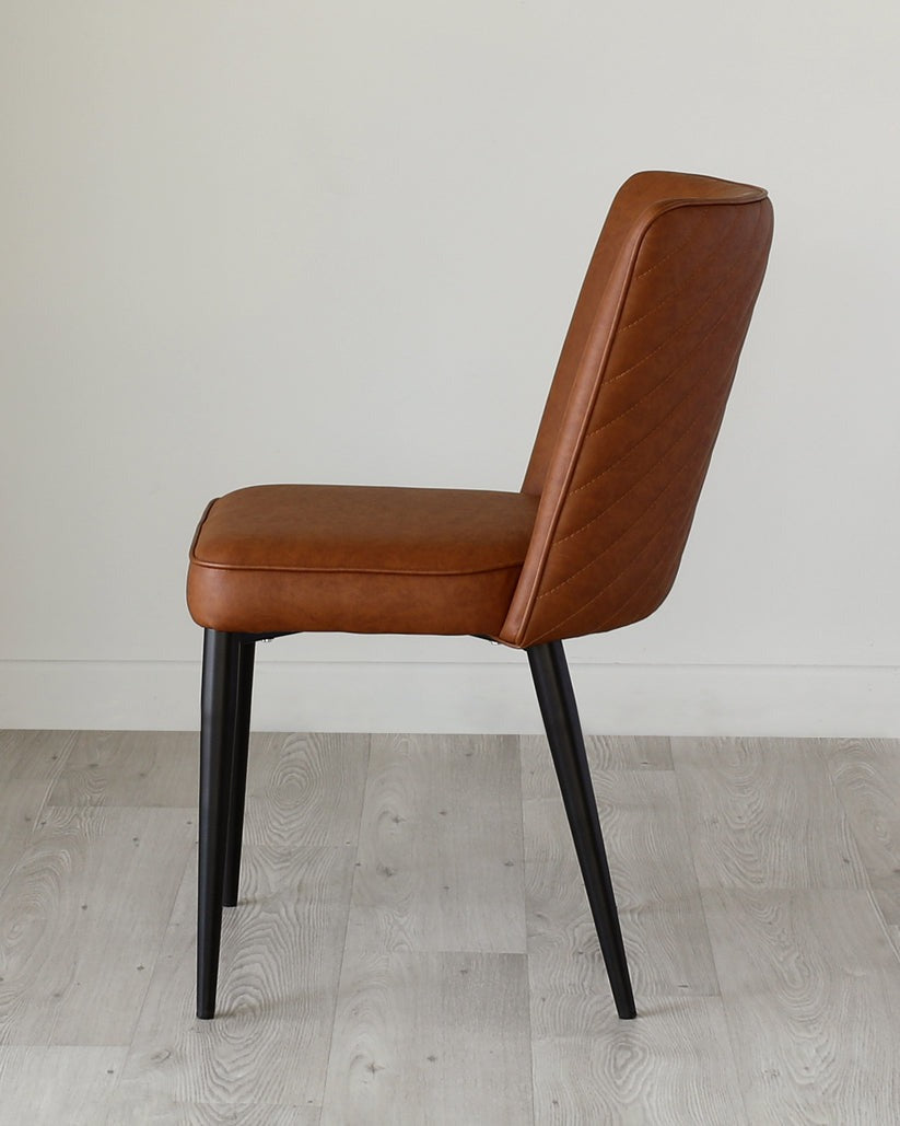 Serena Faux Leather Dining Chair - 2 Set