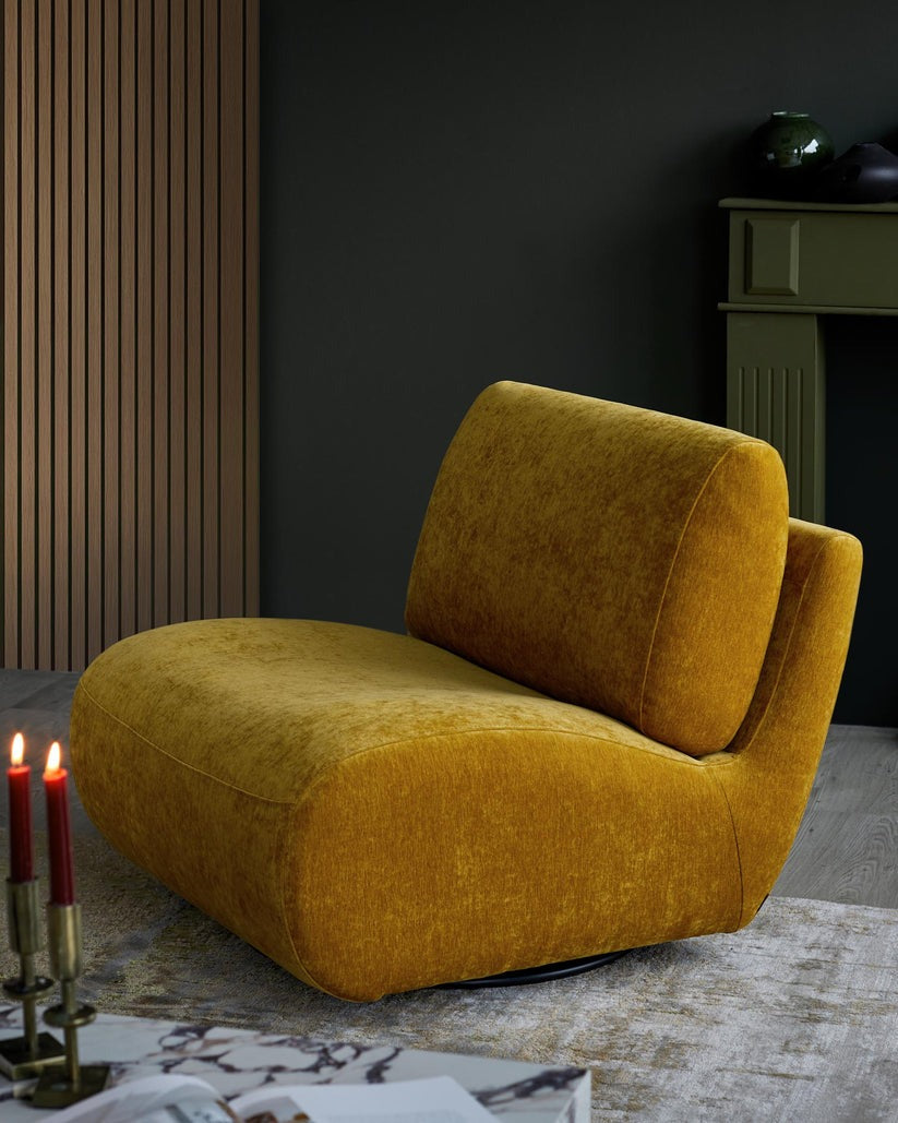 Frances Fabric Swivel Accent Chair