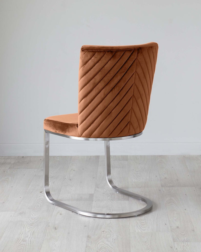 Florin Rust Velvet Dining Chair