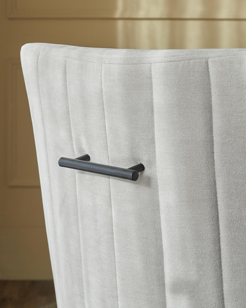 Juliana Natural Grey Fabric Dining Chair - 2 Set