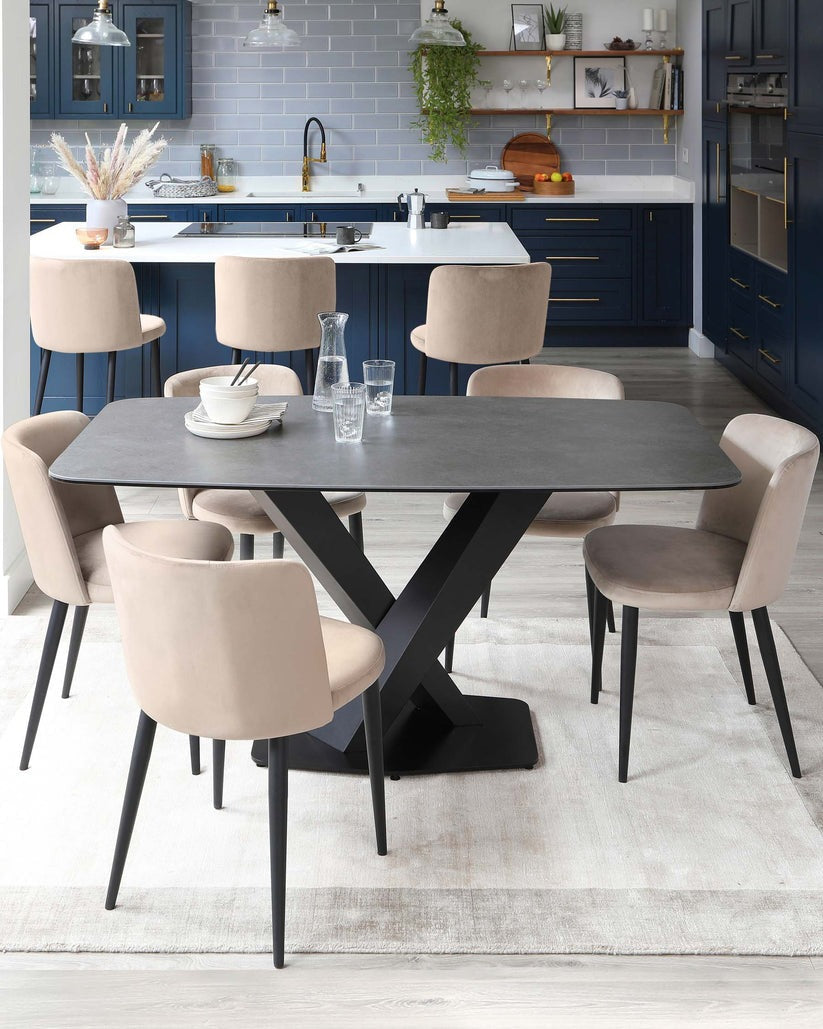 Trinny Velvet Dining Chair - 2 Set