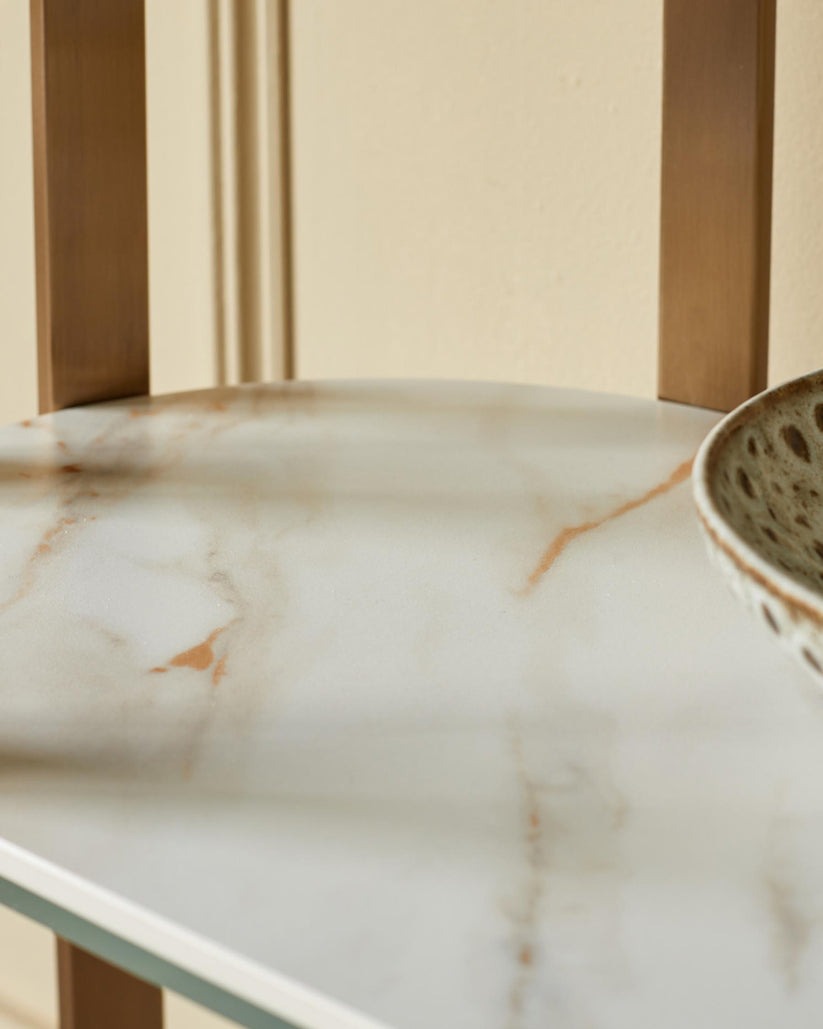 Isla Natural Ceramic Console Table