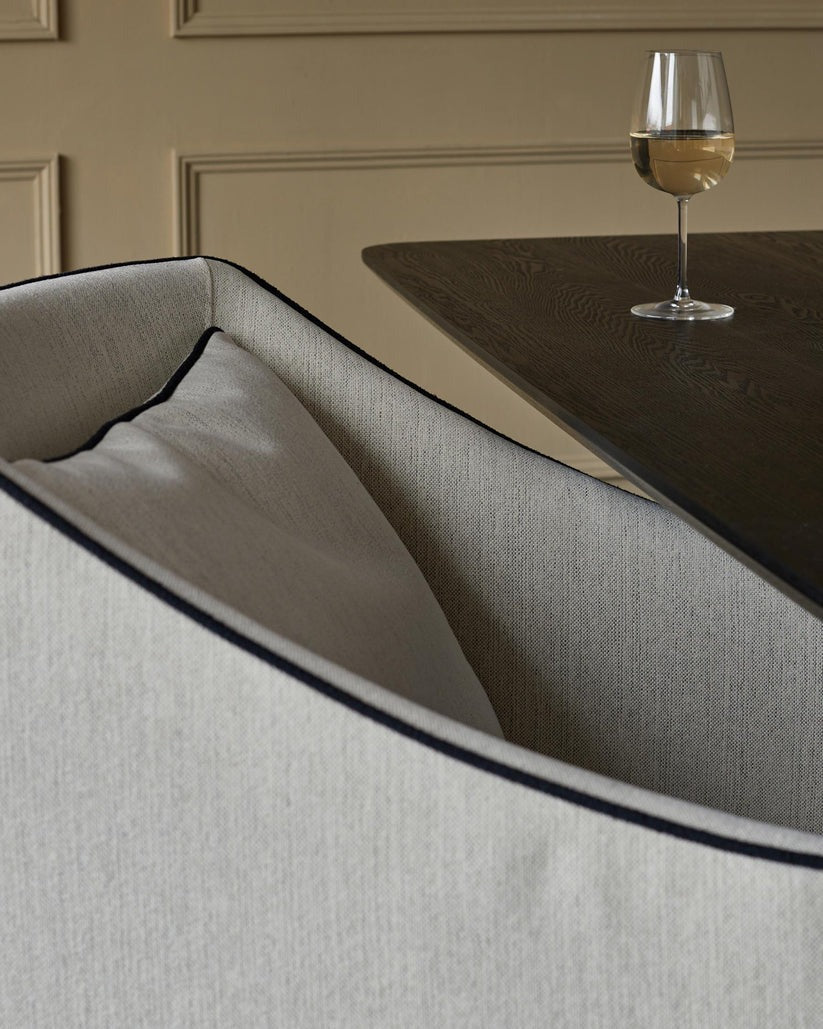 Julep Ivory Dual Tone Fabric Dining Chair