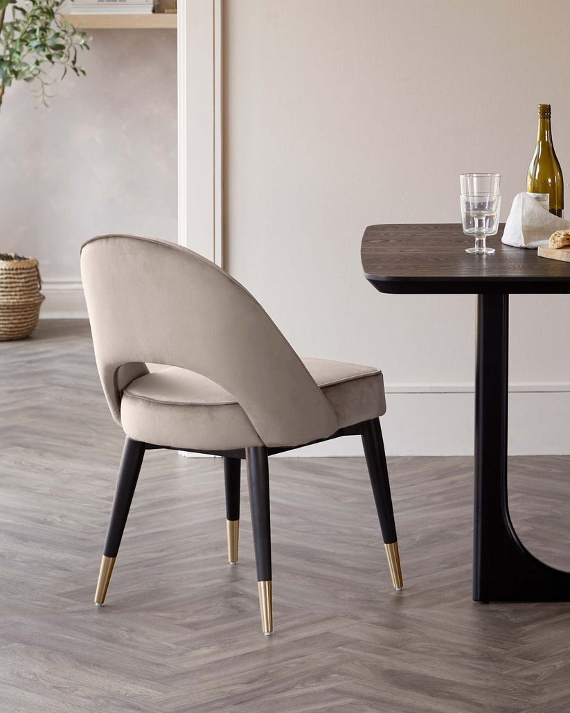 Clover Velvet Dining Chair - 2 Set