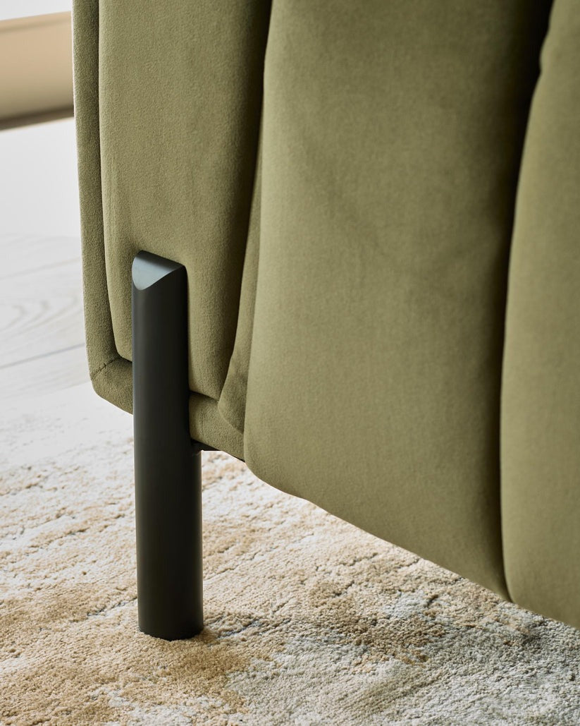 Kendra Olive Green Velvet Armchair