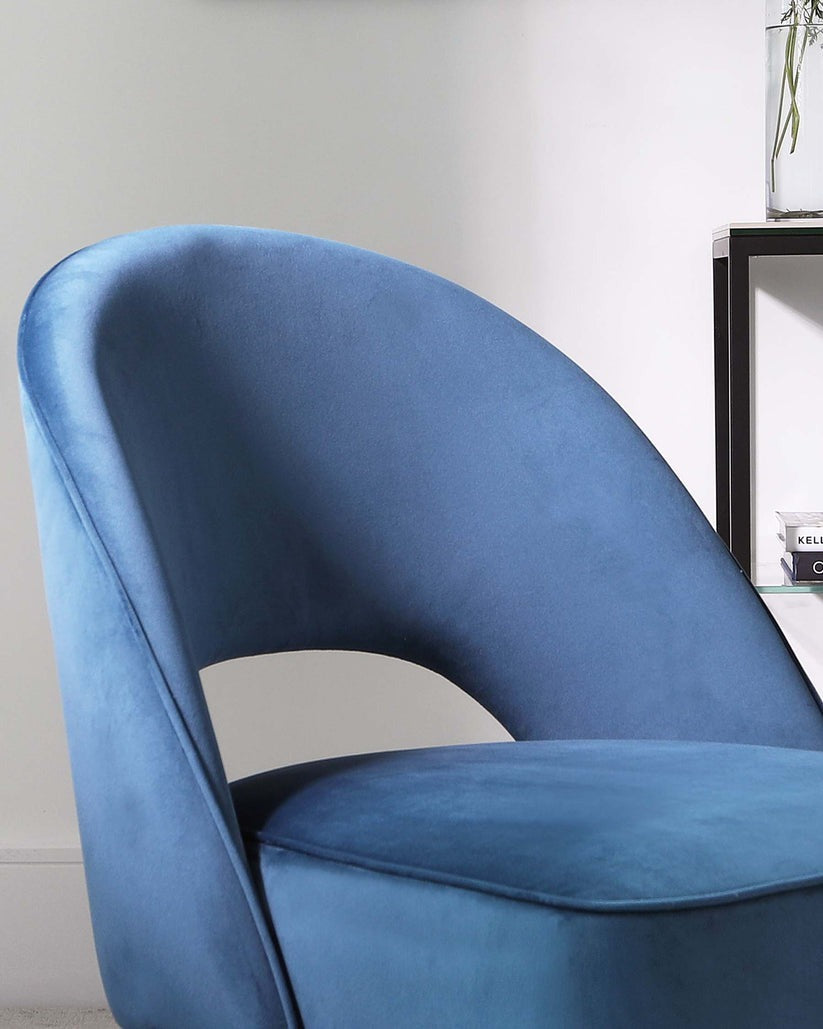 Clover Cantilever Velvet Accent Chair