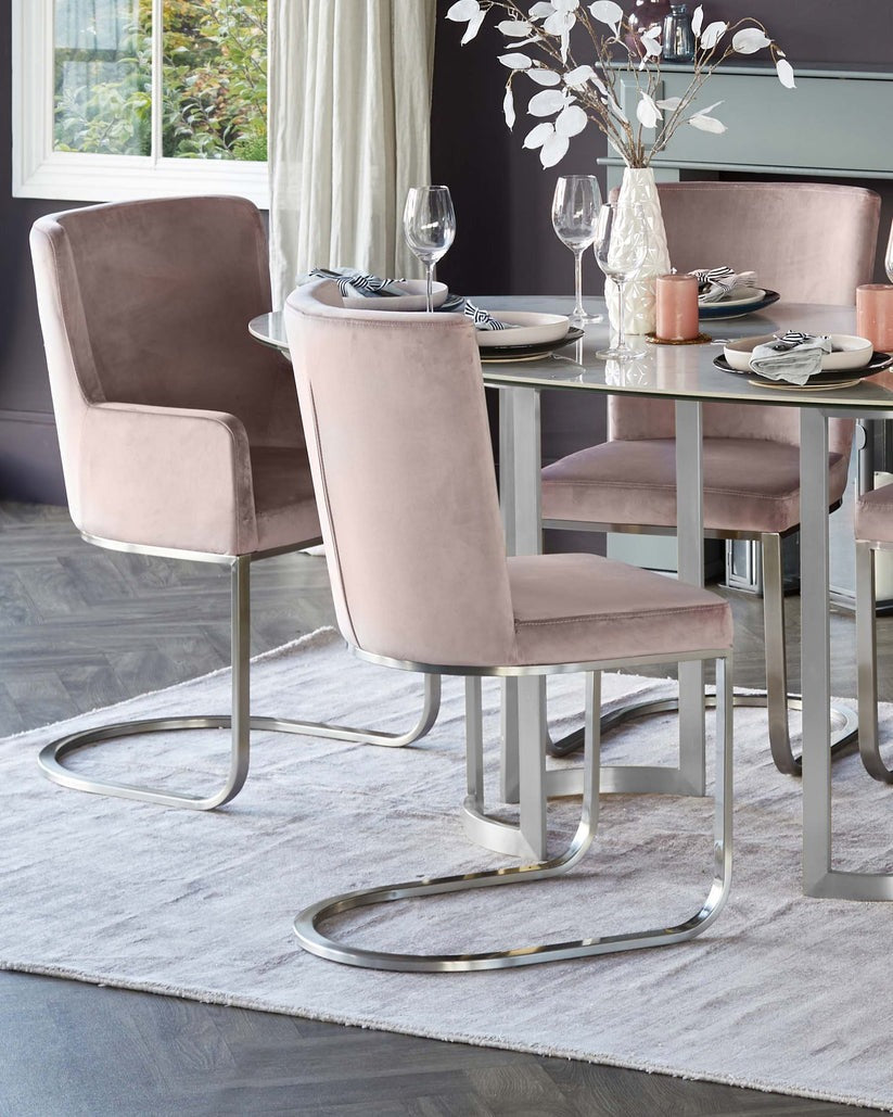 Form Velvet Dining Chair - 2 Set