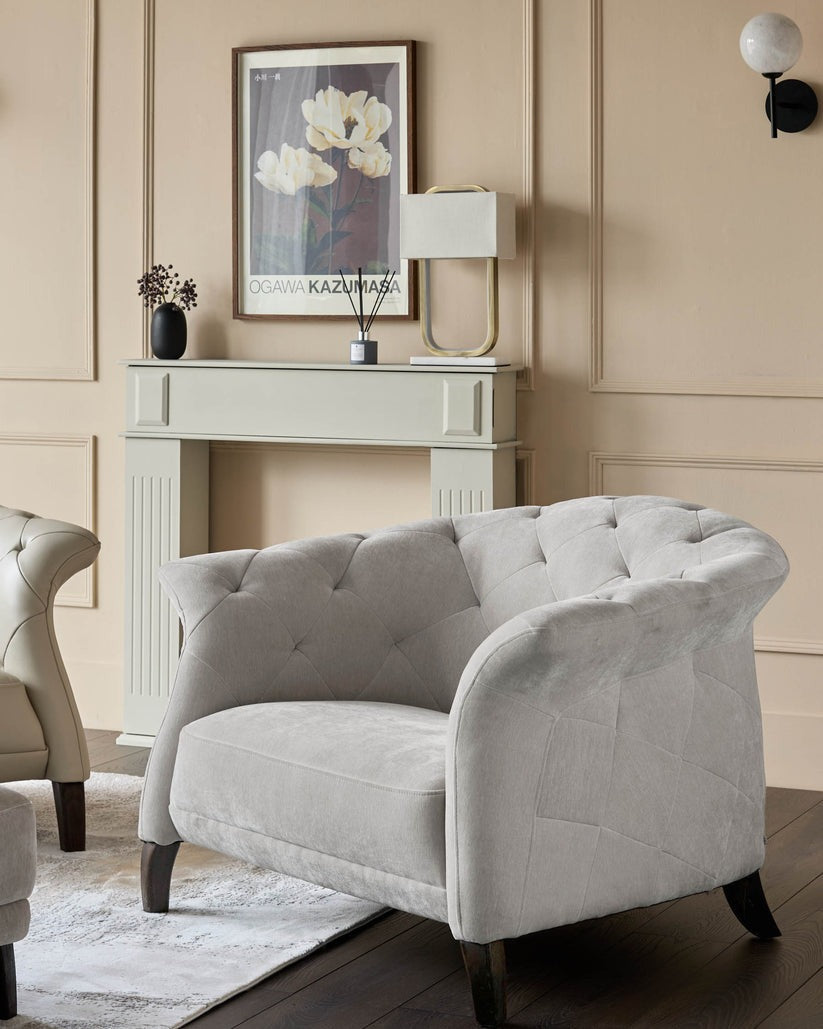 Luxe Modern Fabric Armchair