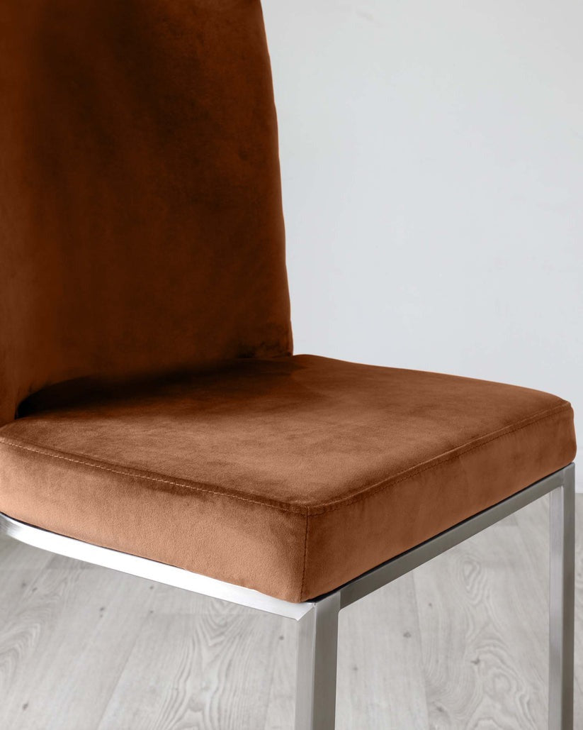 Florin Rust Velvet Dining Chair