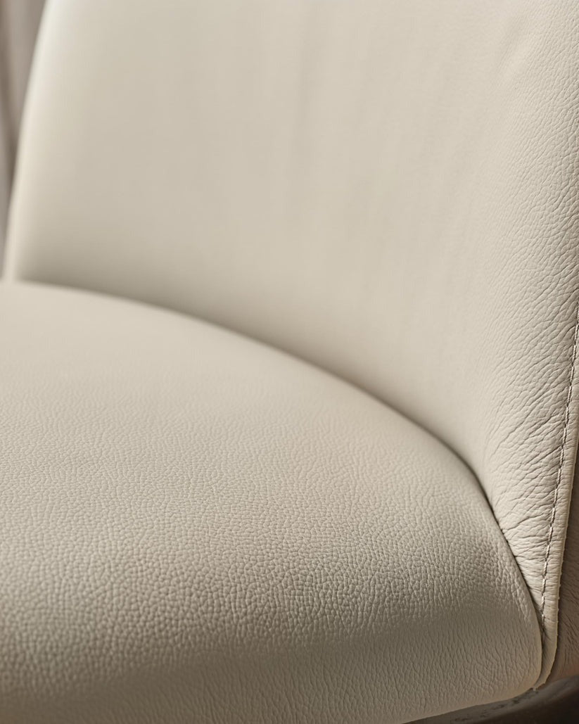 Emerson Natural & Mocha Leather Dining Chair - 2 Set