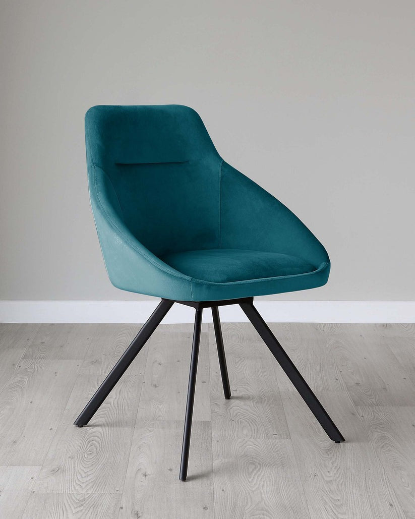 Cleo Velvet Swivel Chair