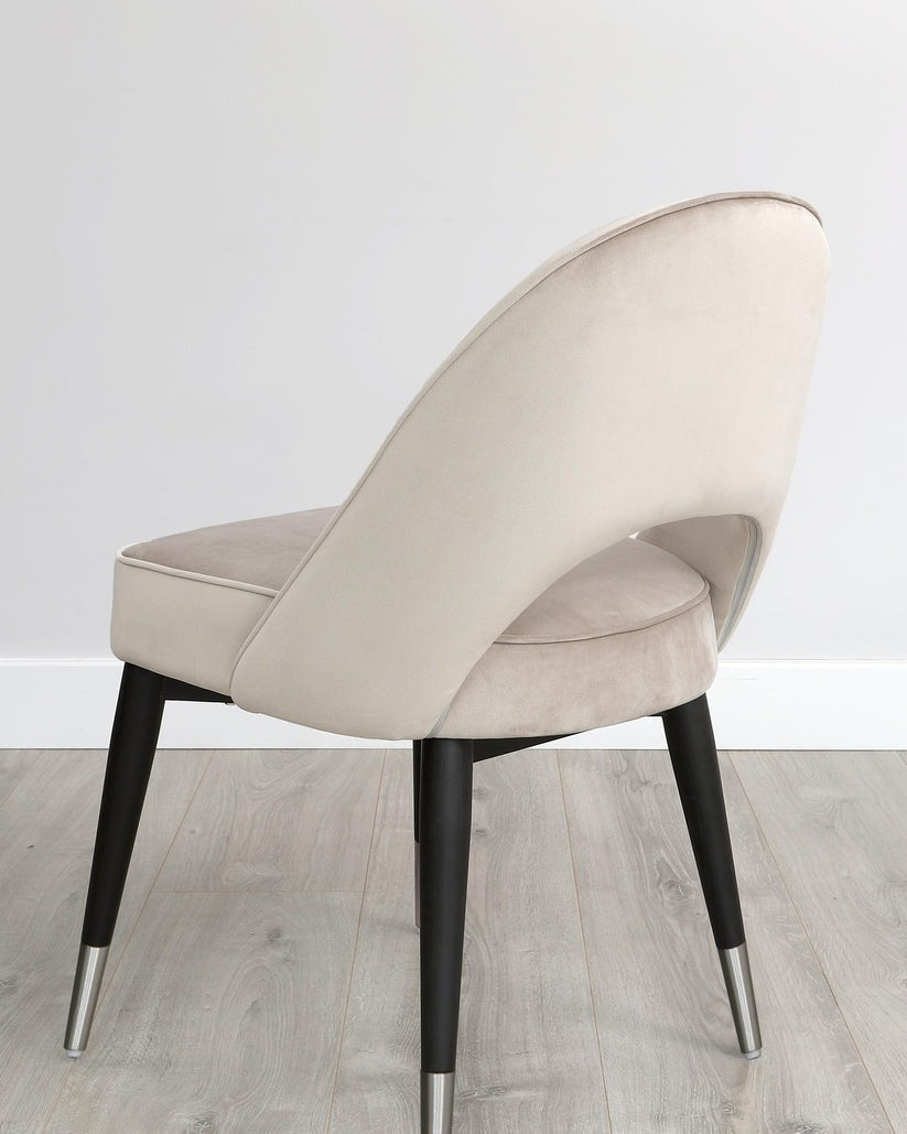 Clover Velvet Stainless Steel Dining Chair - 2 Set