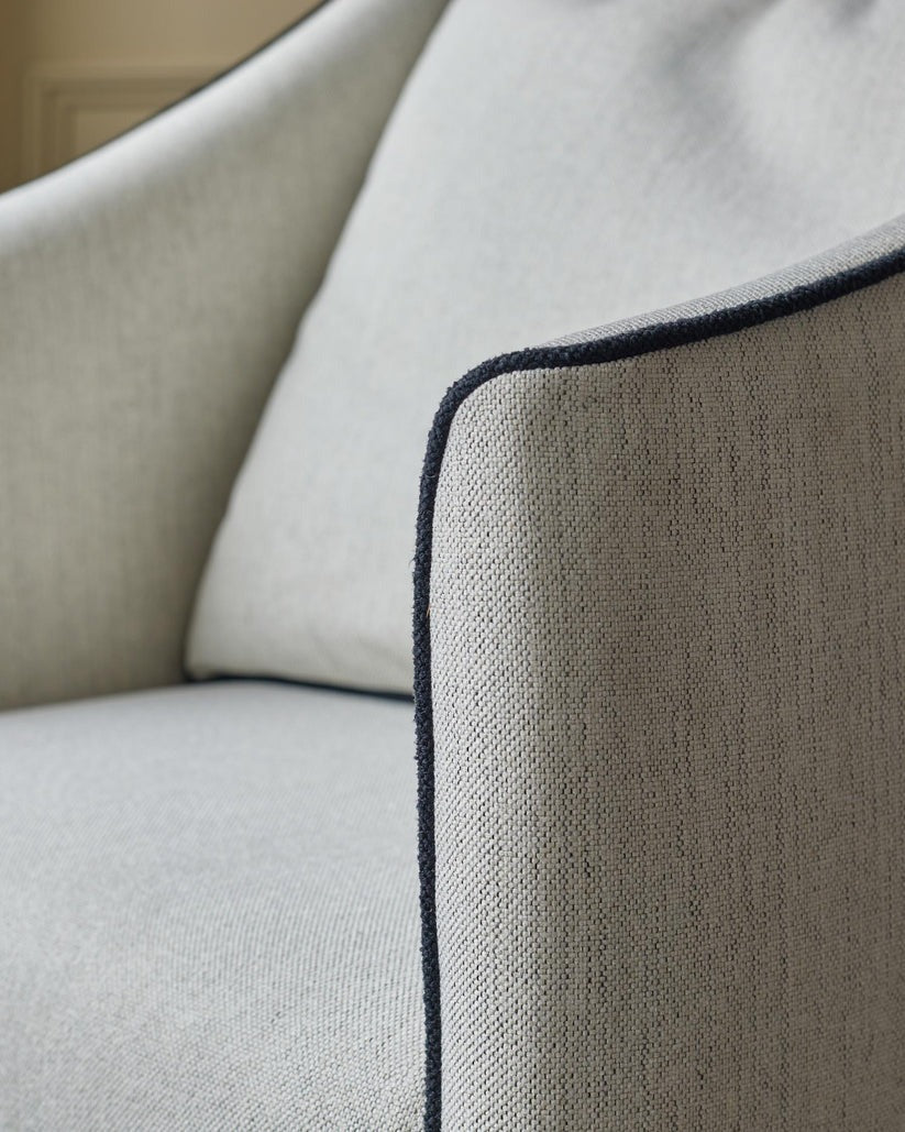 Julep Ivory Dual Tone Fabric Dining Chair