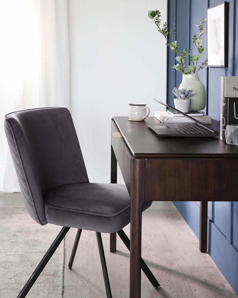 Serena Velvet Swivel Chair