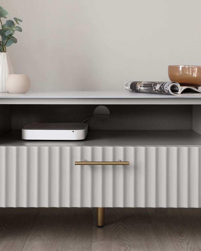 Albury Light Grey TV Unit