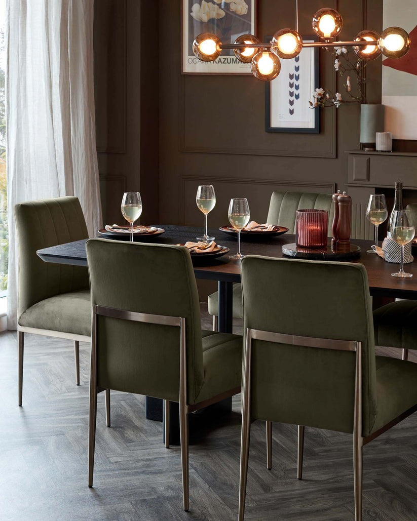Kendra Velvet Dining Chair - 2 Set