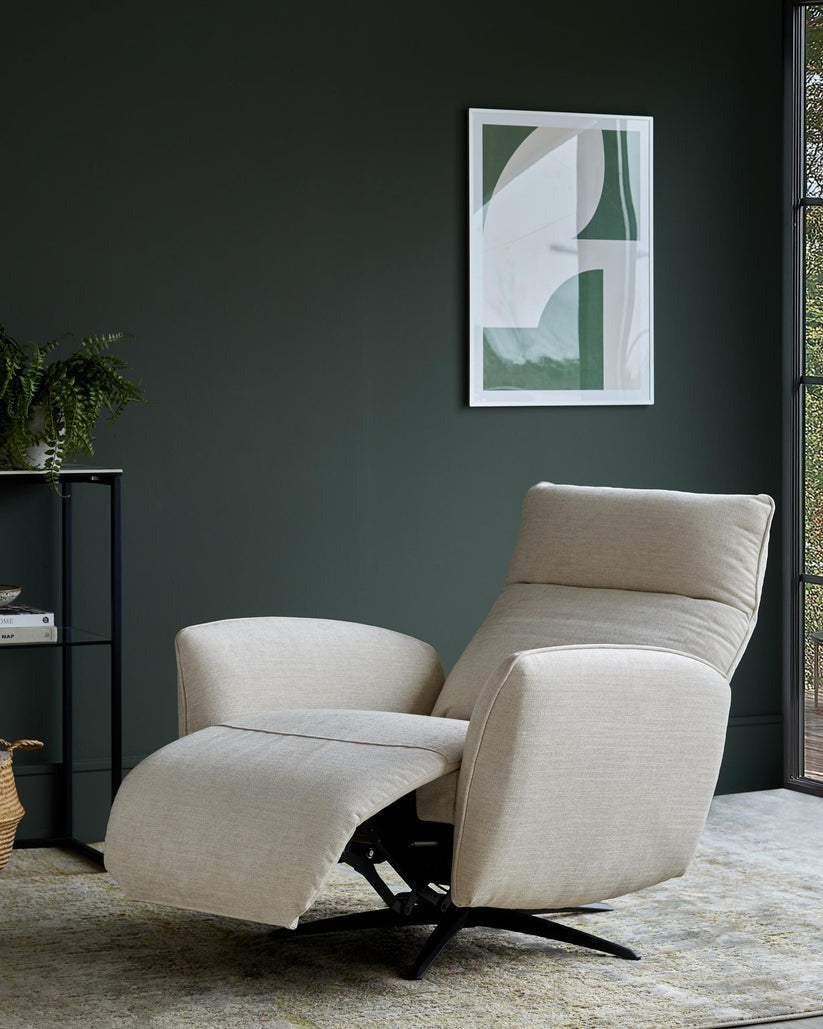 Aiden Fabric Massage Recliner Accent Chair