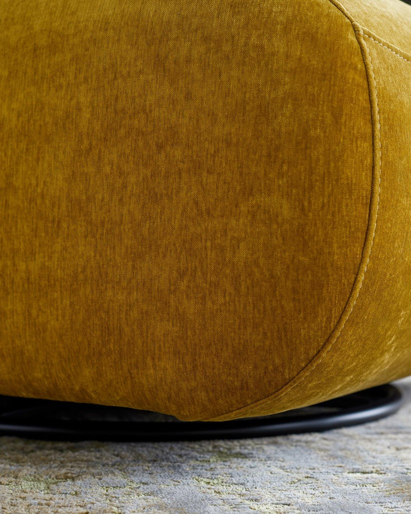 Frances Fabric Swivel Accent Chair