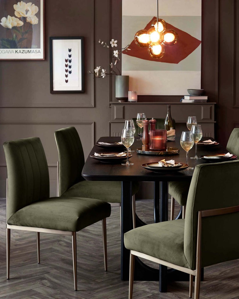 Kendra Velvet Dining Chair - 2 Set