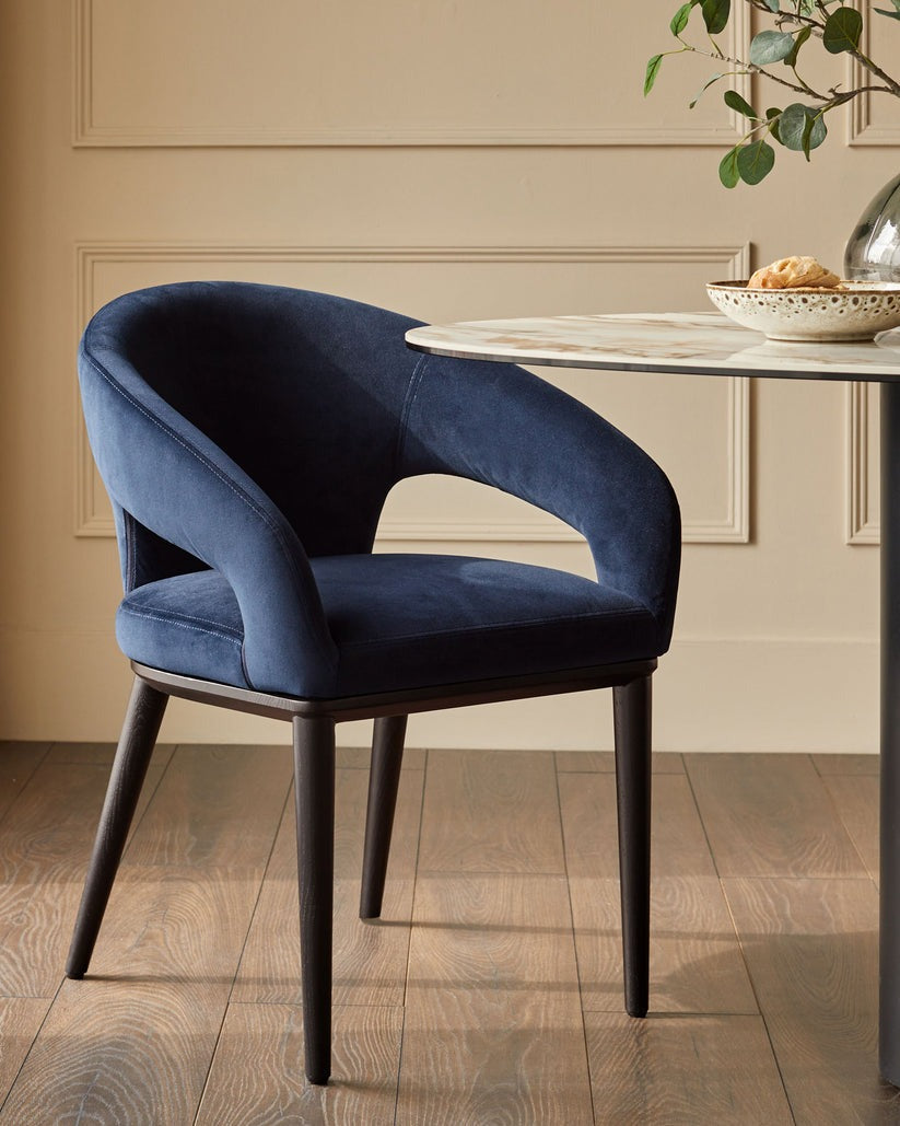 Heath Black Wood Dining Chair