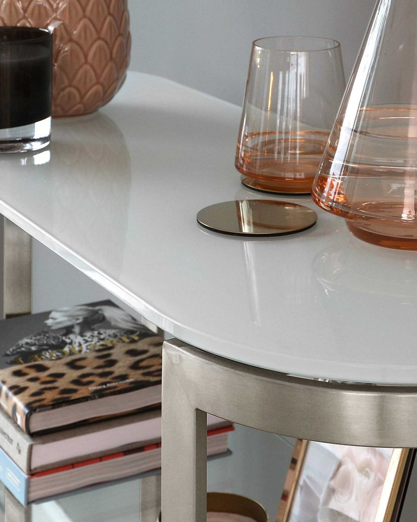 Isla White Console Table