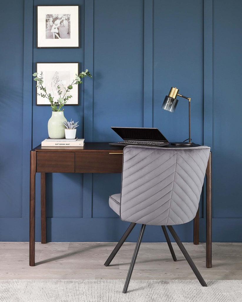 Serena Velvet Swivel Chair