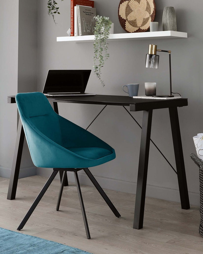 Cleo Velvet Swivel Chair