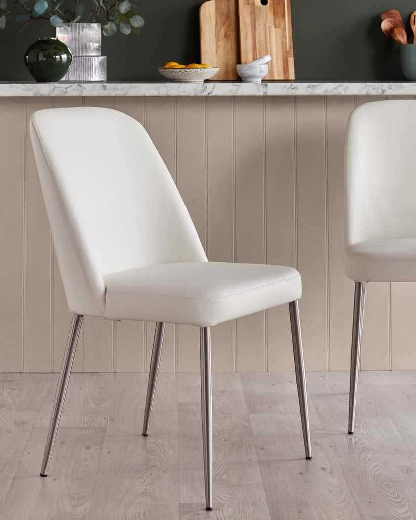 Deco Leather Dining Chair - 2 Set