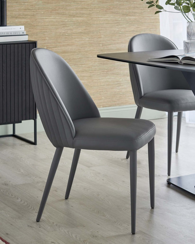 Saylor Faux Leather Dining Chair - 2 Set