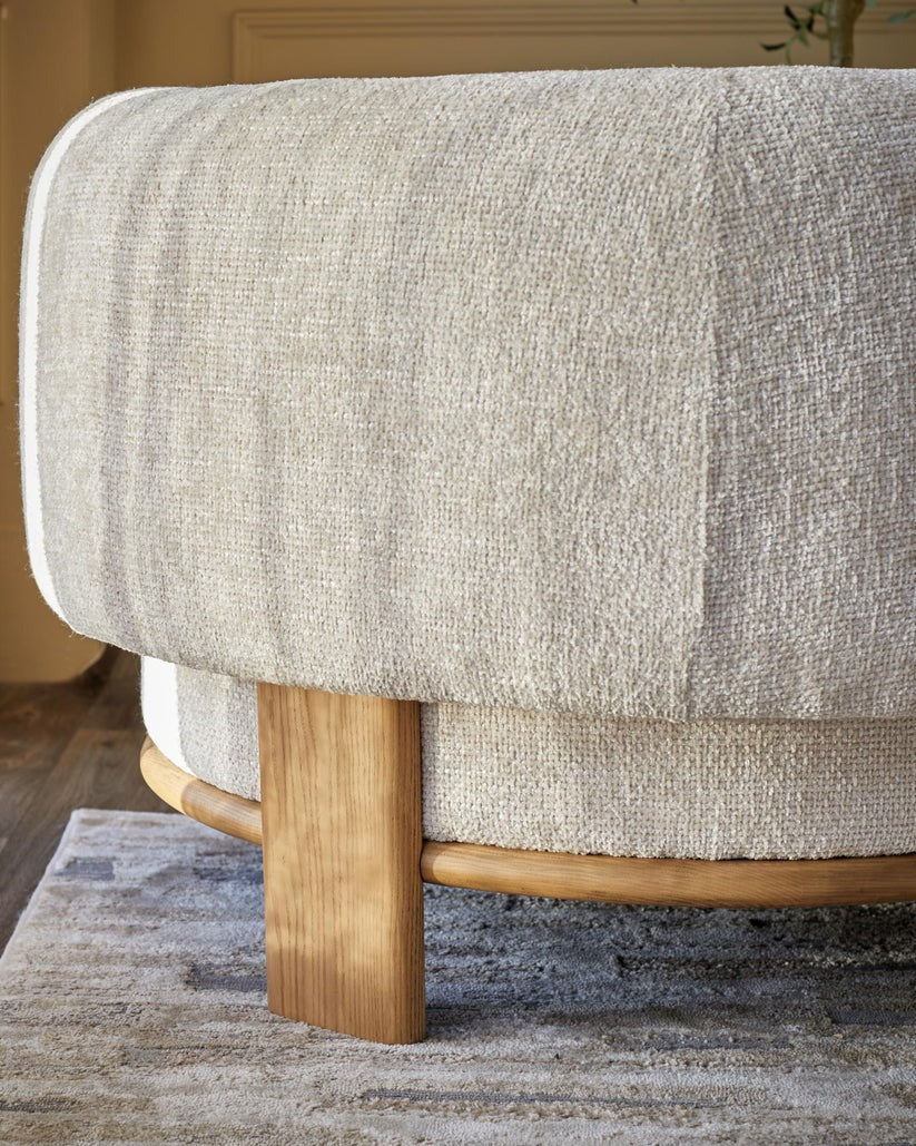 Florence Natural Fabric Armchair