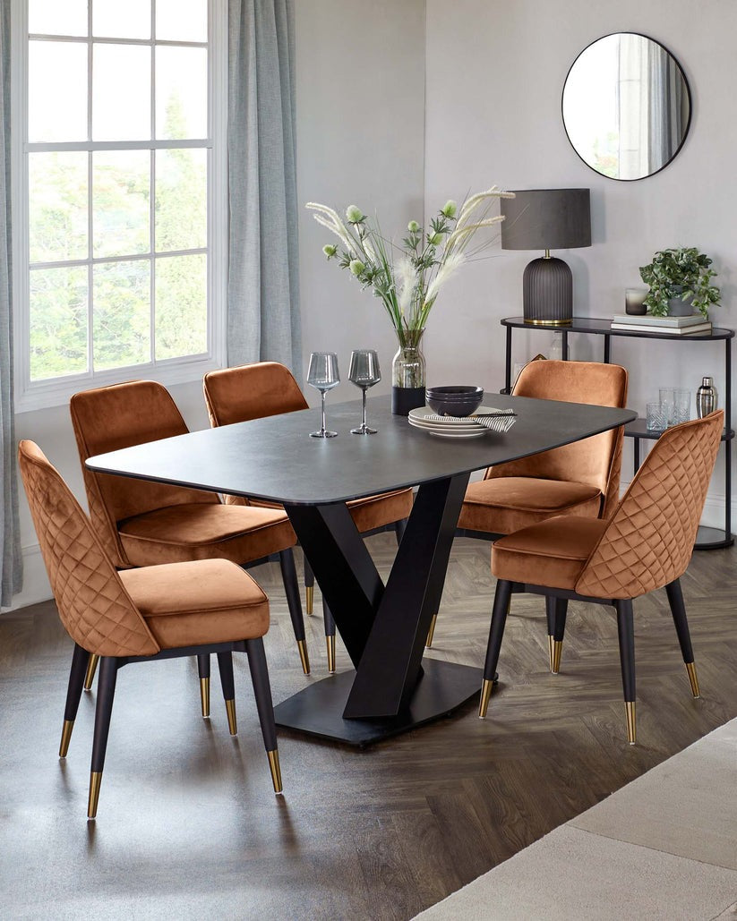 Mae Velvet Dining Chair - 2 Set