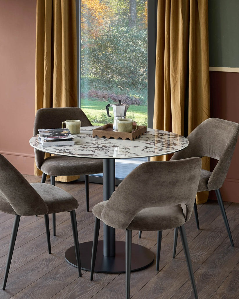 Lottie Fabric Dining Chair - 2 Set
