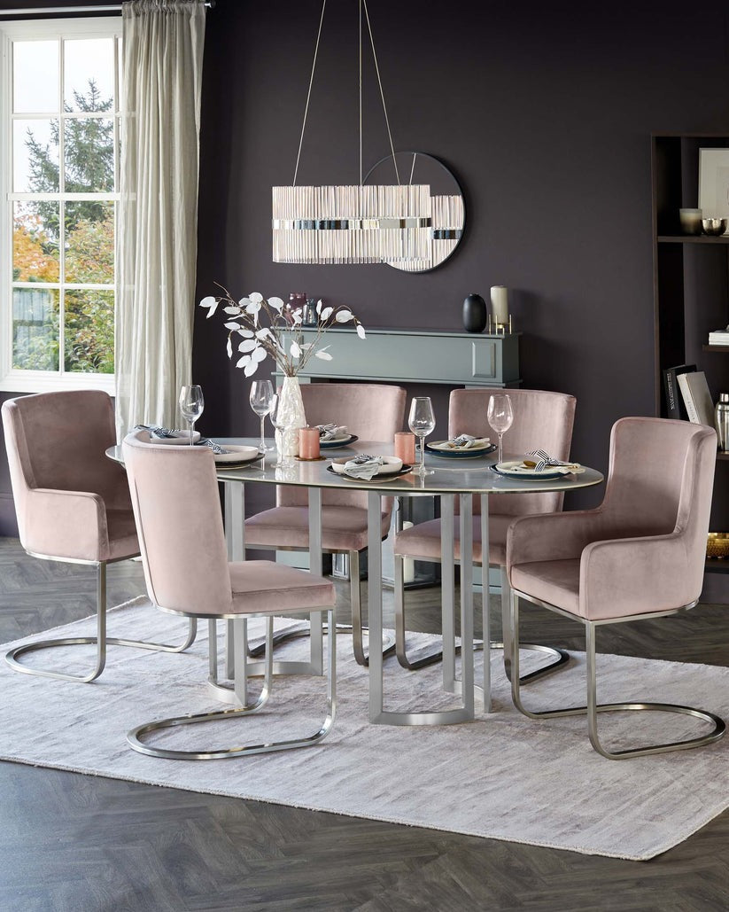 Form Velvet Dining Chair - 2 Set