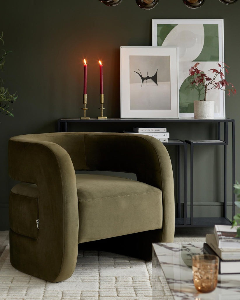 Silas Fabric Accent Chair